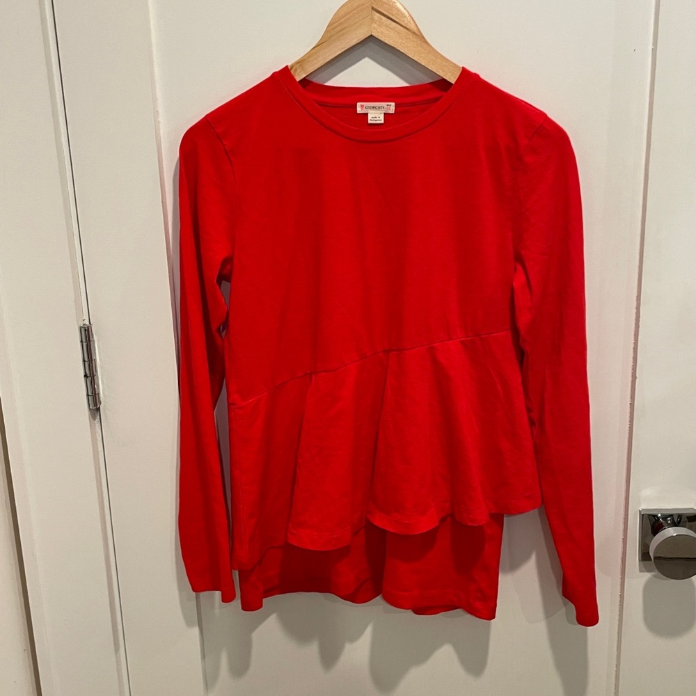 J Crew Crewcuts Vibrant Red Top